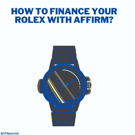 finance Rolex with affirm